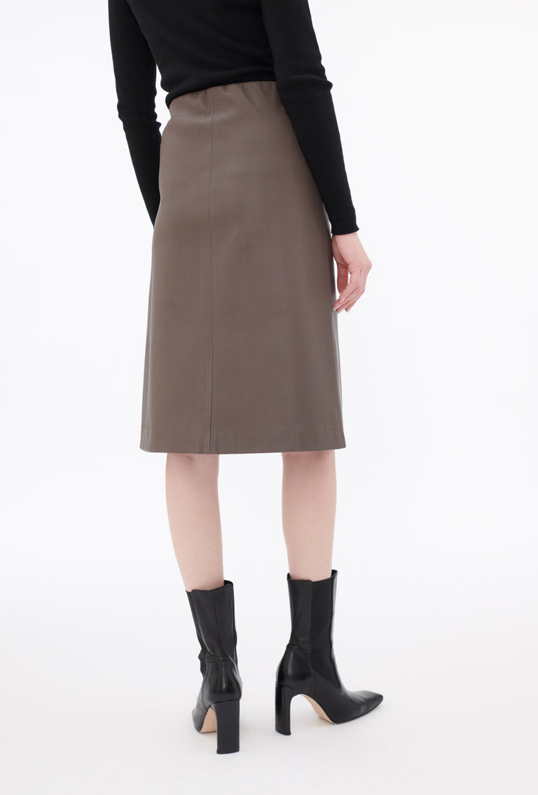 Odeeh Nappa Stretch Lederrock, Olive-brown Neuheiten