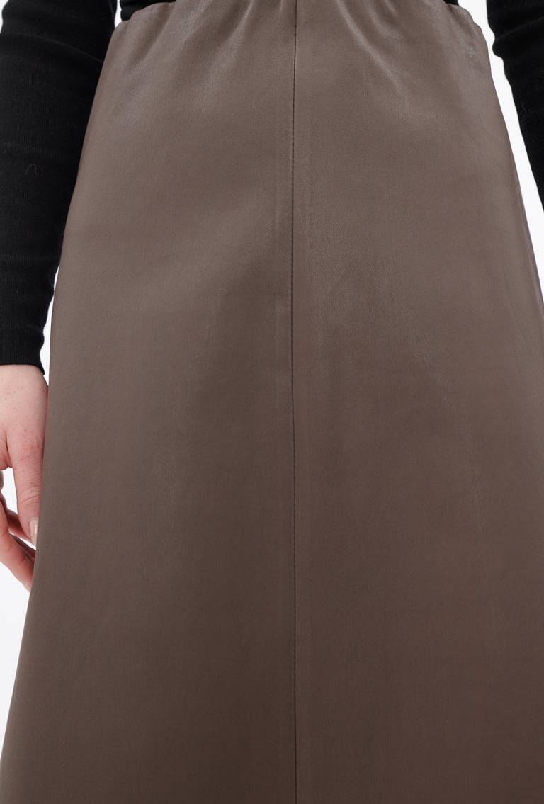Odeeh Nappa Stretch Lederrock, Olive-brown Neuheiten