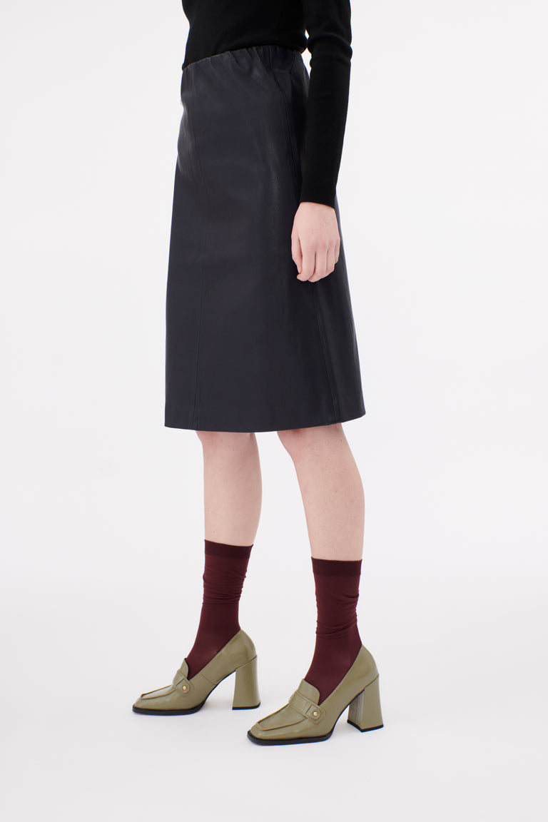 Odeeh Stretch Lamb Nappa Rock, Blackblue Bestseller