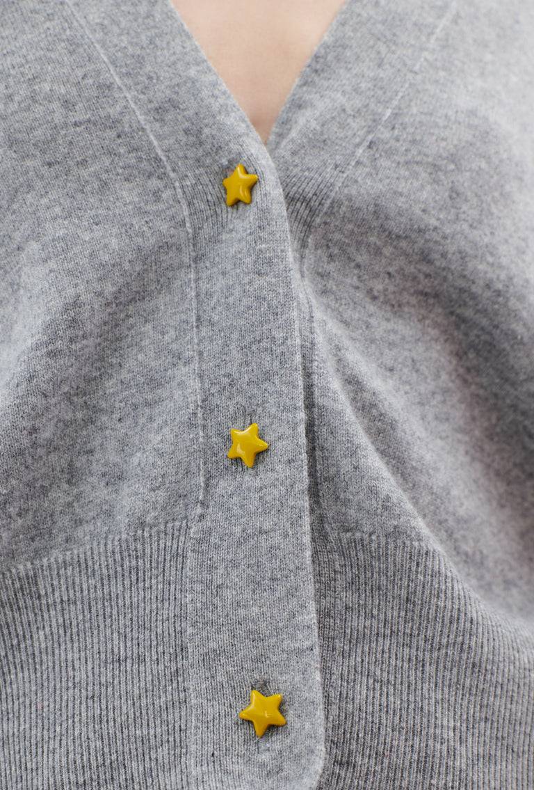 Odeeh Light Cashmere Knit Cardigan, Heather Grey Tägliche Deals