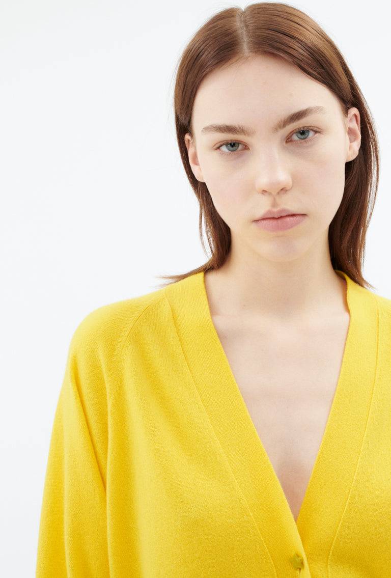 Odeeh Light Cashmere Cardigan, Canary Yellow Sonderangebote