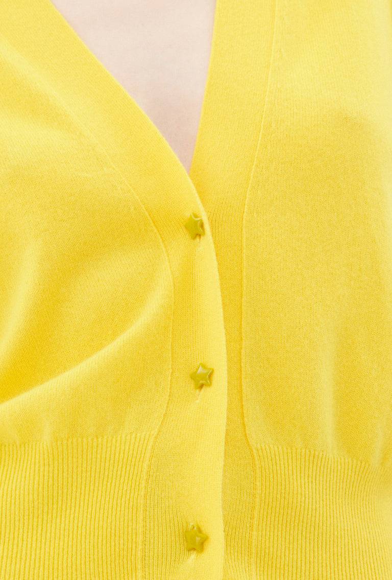 Odeeh Light Cashmere Cardigan, Canary Yellow Sonderangebote