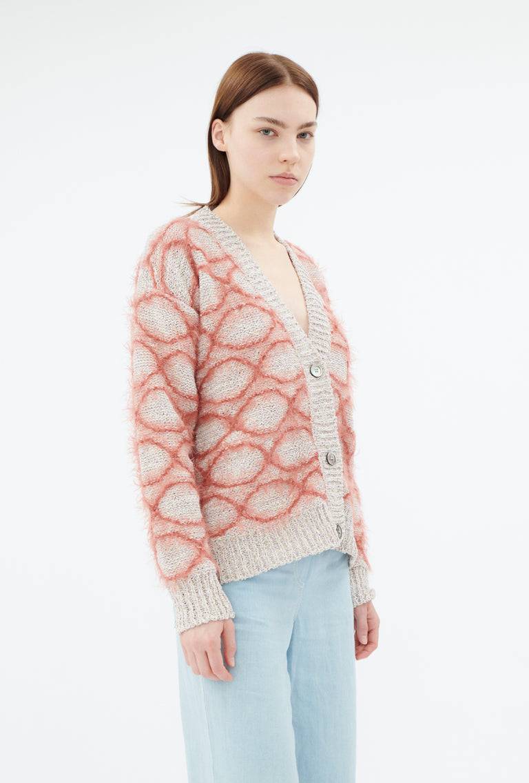 Odeeh Hairy Moulinè Cardigan, Basket Super Sparpreis