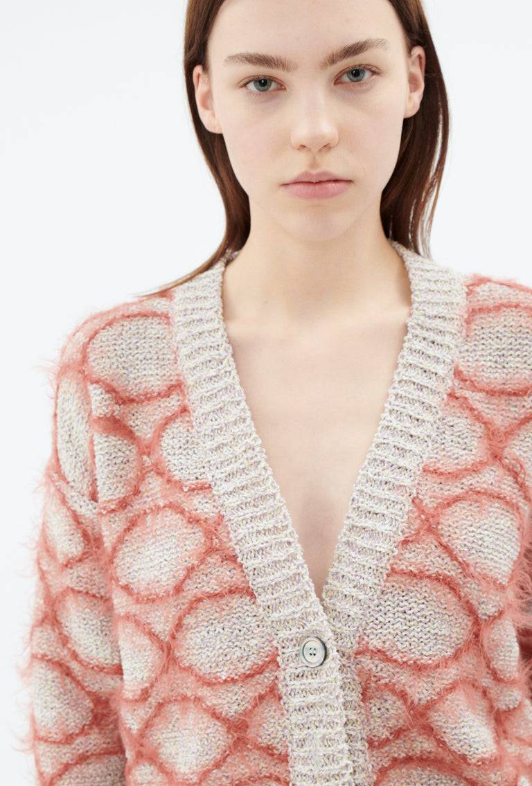 Odeeh Hairy Moulinè Cardigan, Basket Super Sparpreis