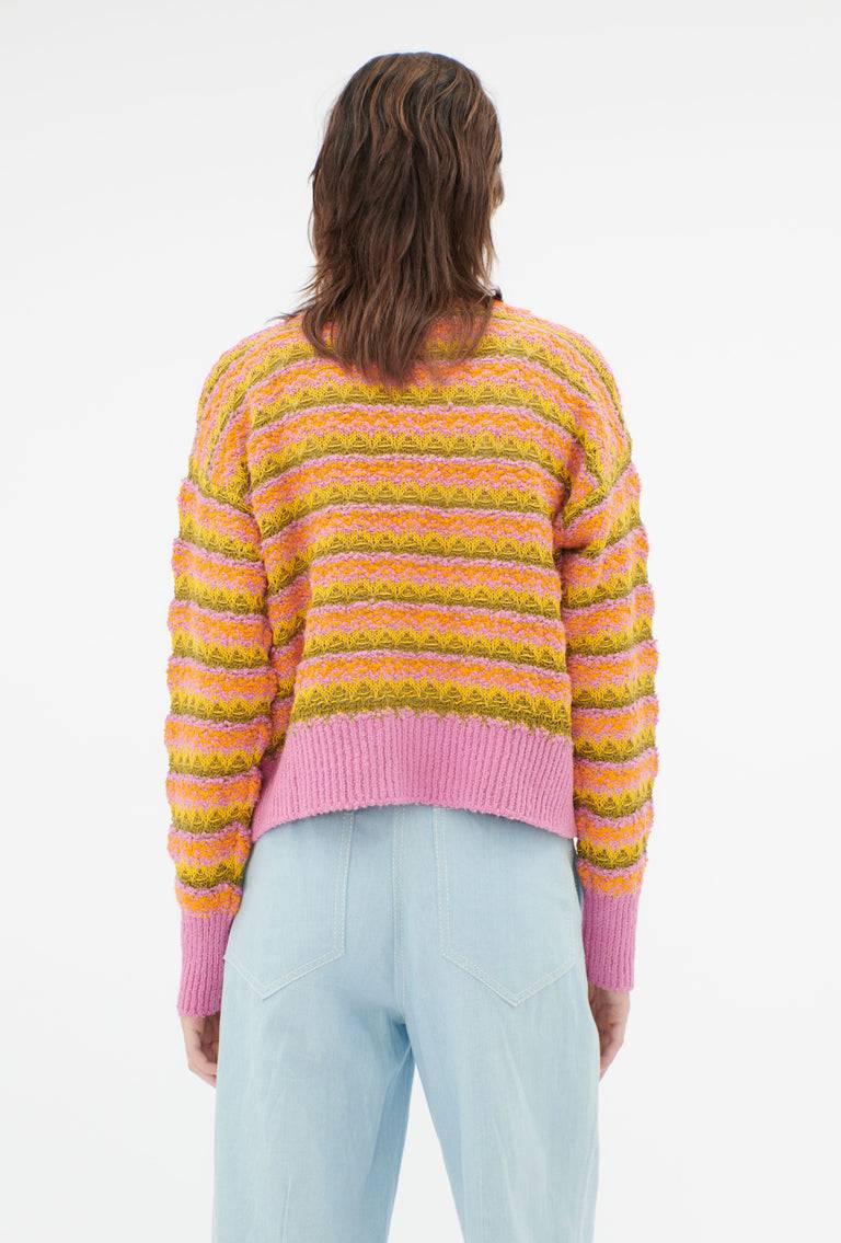 Odeeh Structured Lines Cardigan, Orange Neueste Stile