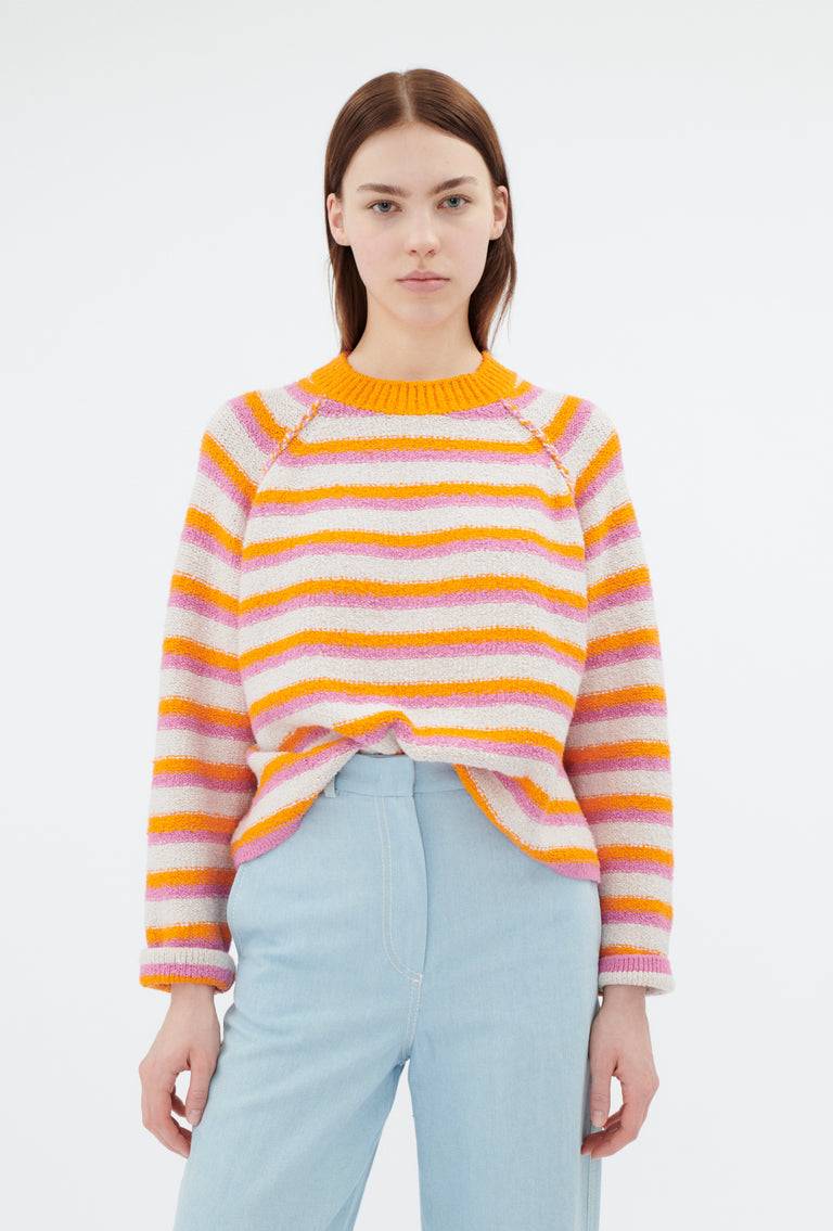 Odeeh Lido Stripe Pullover, Powder Letzte 2 Tage