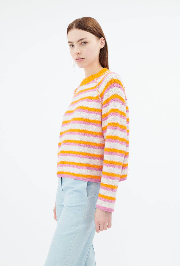 Odeeh Lido Stripe Pullover, Powder Letzte 2 Tage