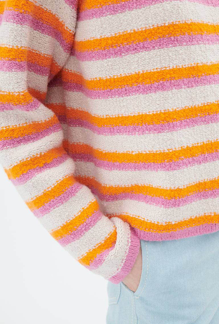 Odeeh Lido Stripe Pullover, Powder Letzte 2 Tage