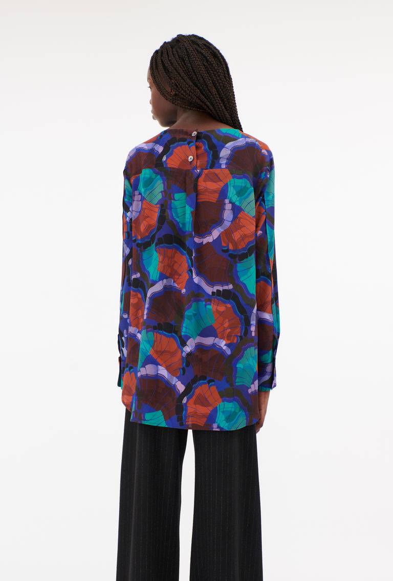 Odeeh Fans Bluse, Peacock Bis zu 60% Rabatt