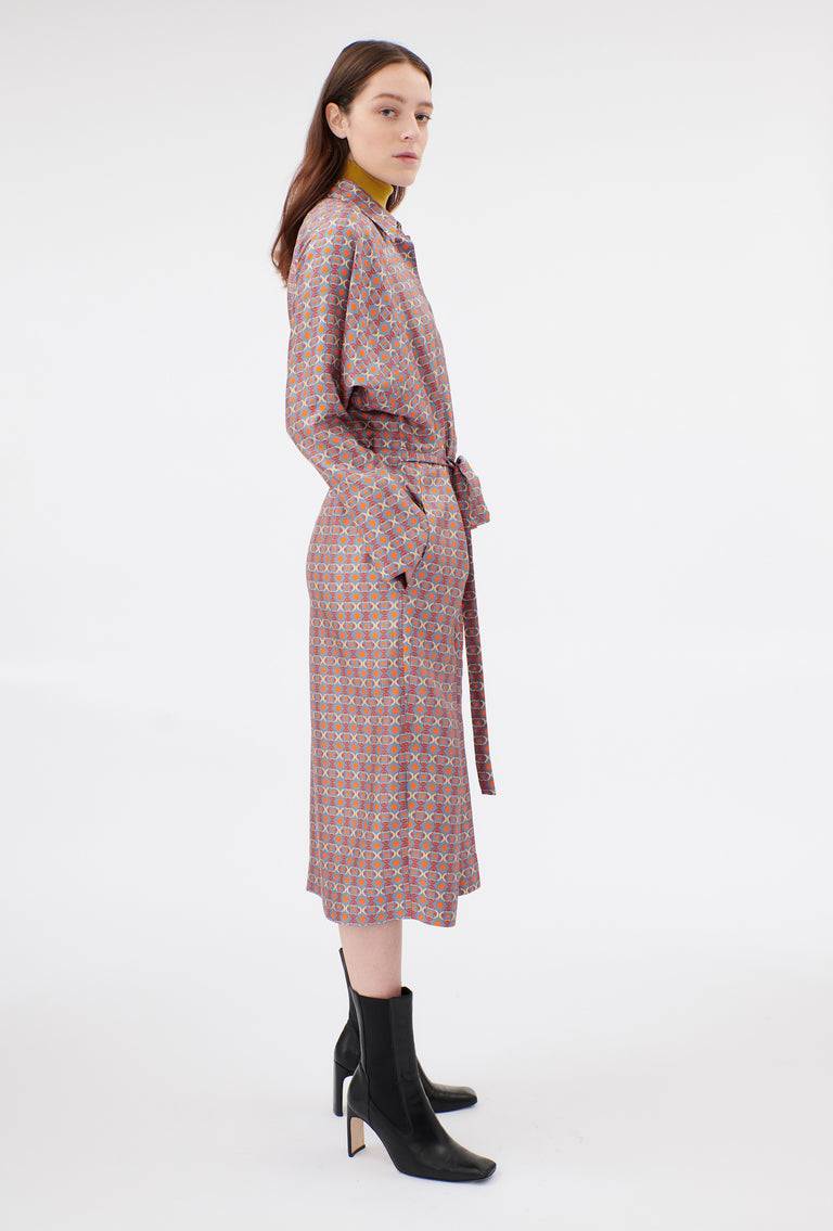 Odeeh Ovals & Squares Kleid, Stone Begrenzt auf 3 Tage