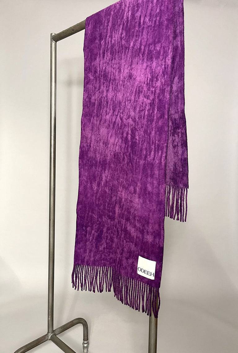 Odeeh Cold Dyed Schal, Mulberry Auslauf