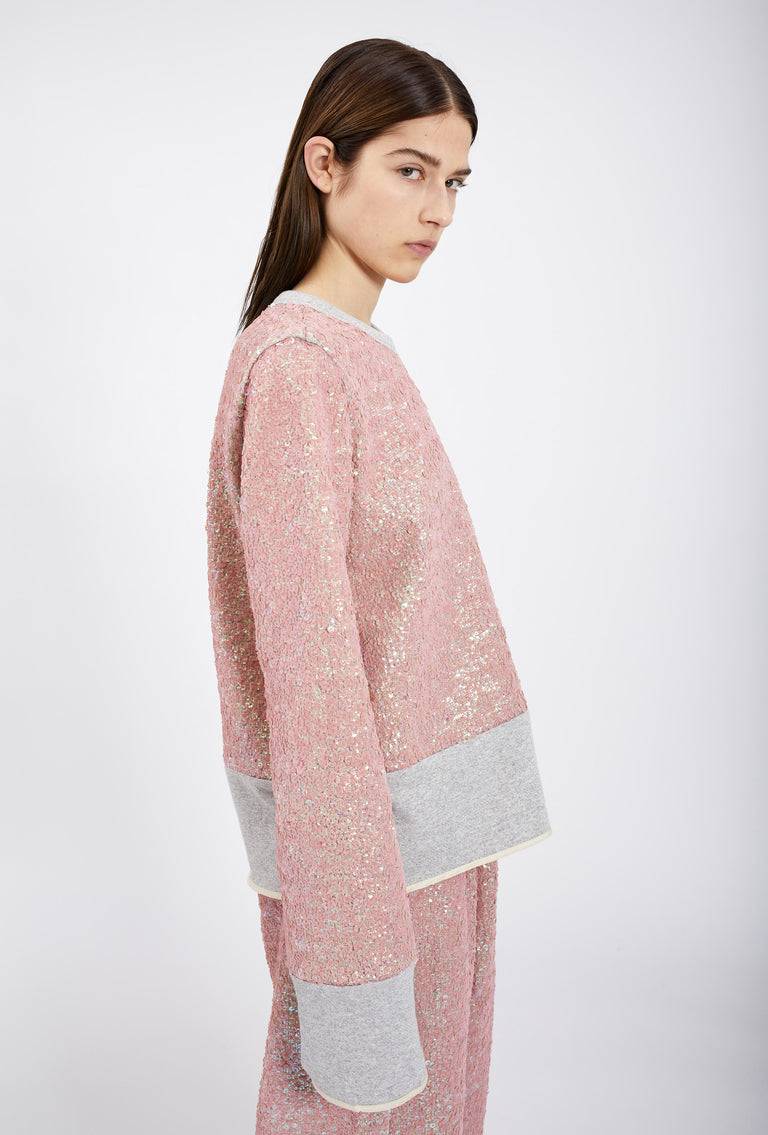 Odeeh Terry Sequins Shirt, Rosé Schlussverkauf