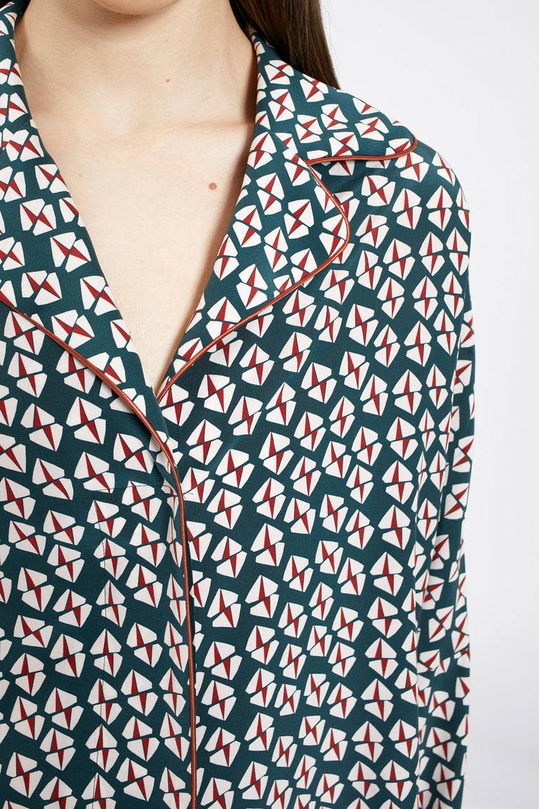Odeeh Prisms Bluse, Juniper Jubiläumsangebot