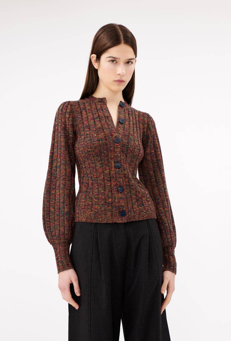 Odeeh Superfine Merino Cardigan, Multicolor Große Rabatte