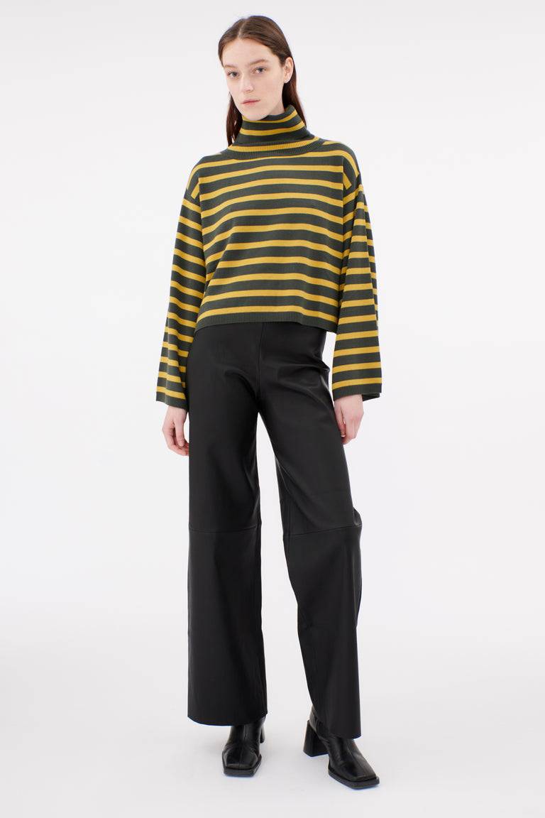 Odeeh Merino Extrafein Pullover, Dark Olive Letzter Tag