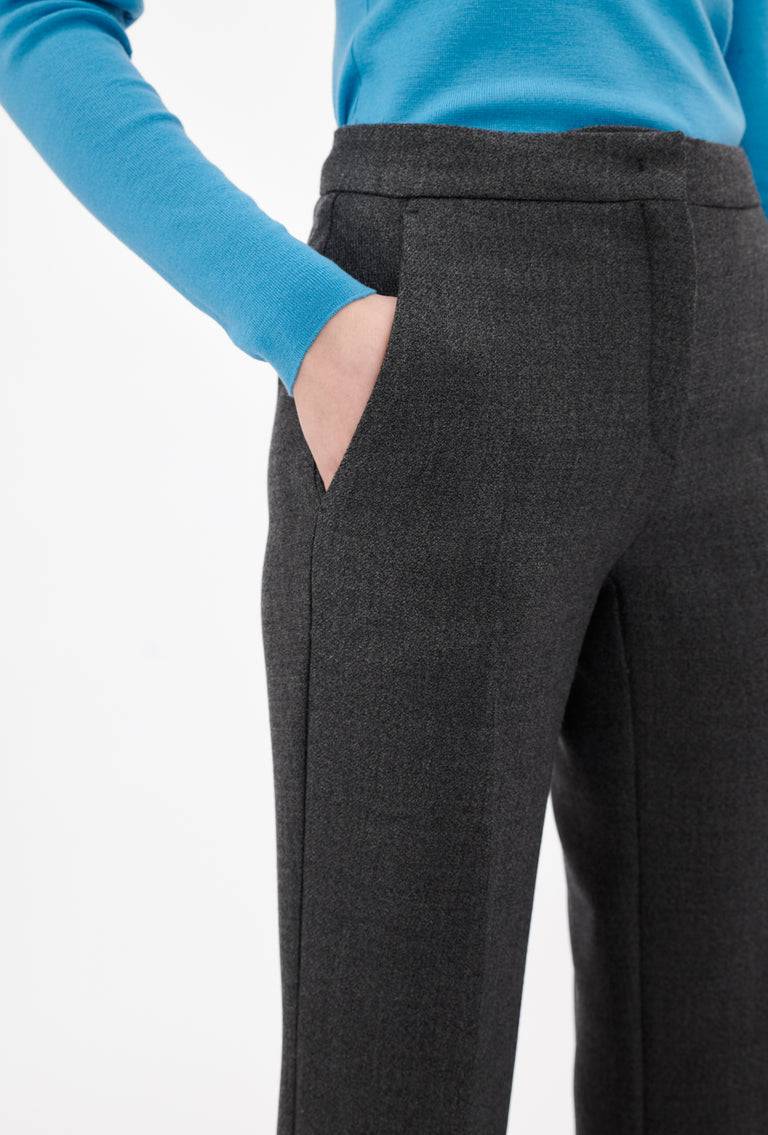 Odeeh Savile Row Wool Pique Hose, Charcoal Bis zu 50% Rabatt