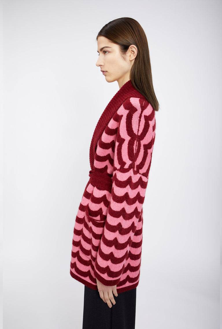Odeeh Waves Cardigan, Pomegranate Discount Store für neue Produkte