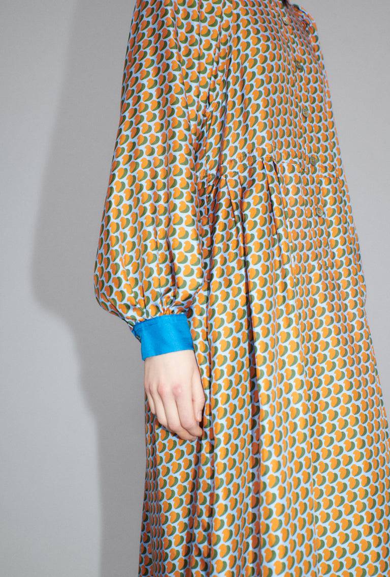 Odeeh Baisers Silk Twill Kleid, Saffran Hotsell