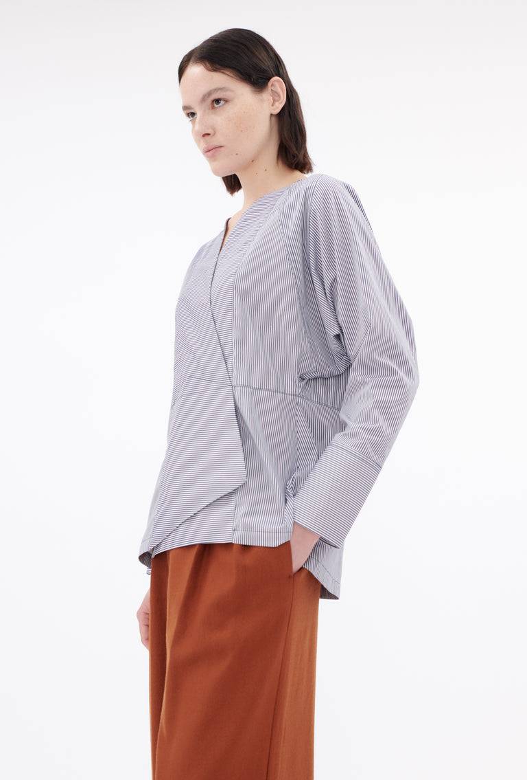 Odeeh Stripes Bluse, Navy White Meist gekauft