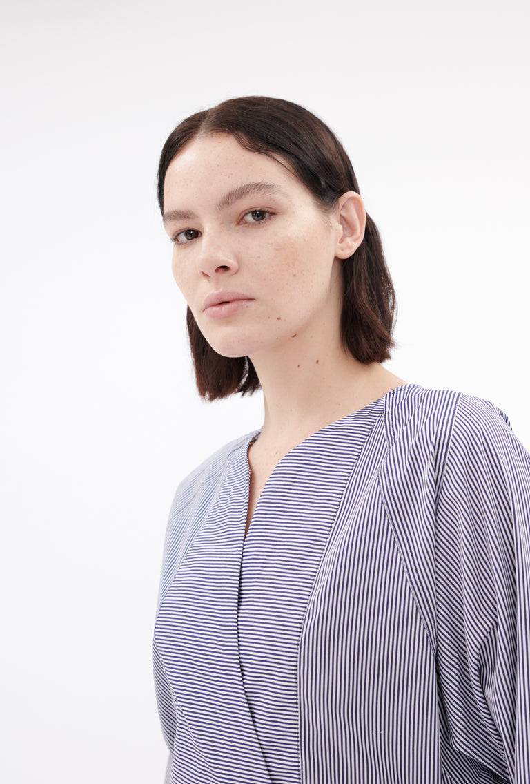 Odeeh Stripes Bluse, Navy White Meist gekauft