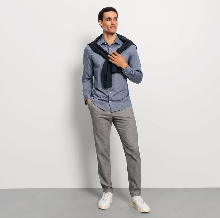 Oblymp No. Six 24/SevenBusinesshemd, super slim, Modern Kent, Marine Online Outlet