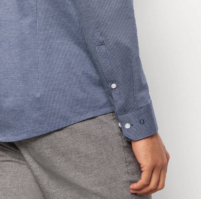 Oblymp No. Six 24/SevenBusinesshemd, super slim, Modern Kent, Marine Online Outlet