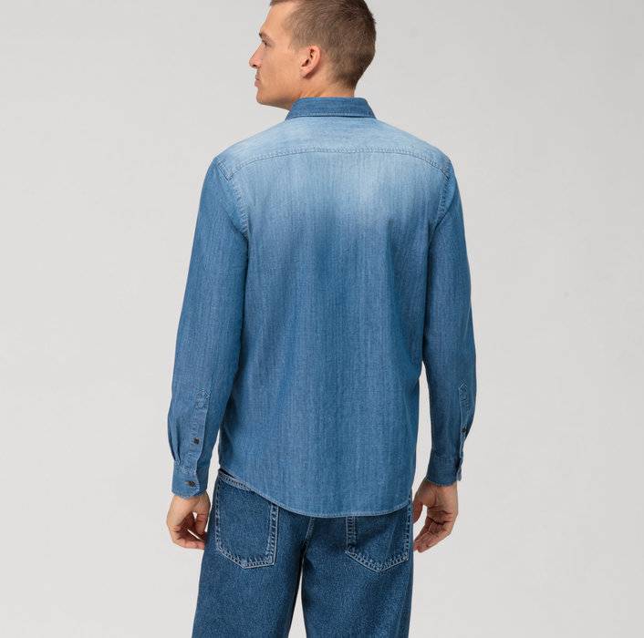 Oblymp CasualFreizeithemd, regular fit, Kent, Blau Blitzangebot