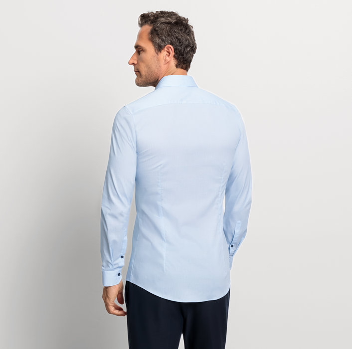 Oblymp No. SixBusinesshemd, super slim, Modern Kent, Bleu Große Rabatte