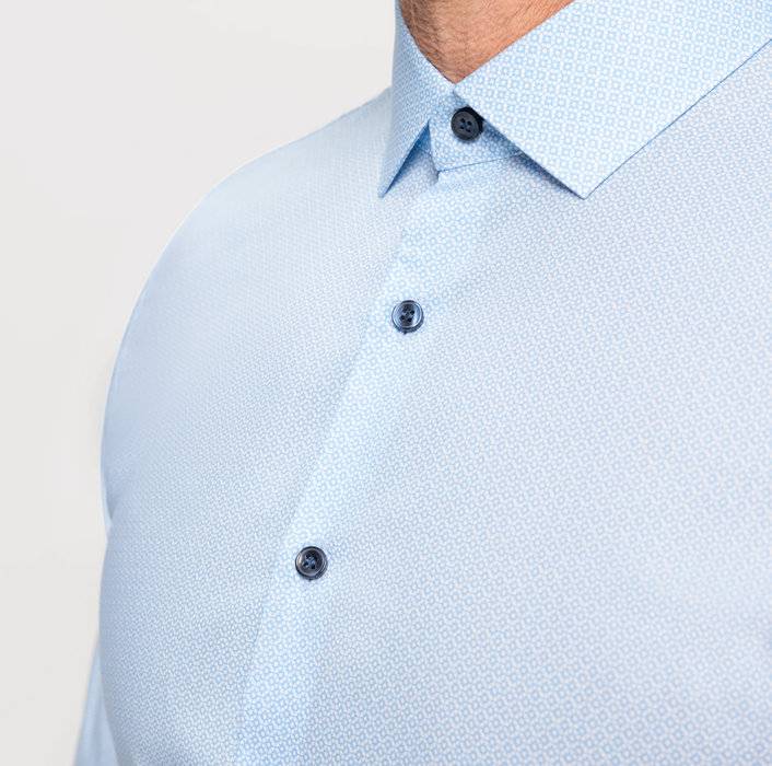 Oblymp No. SixBusinesshemd, super slim, Modern Kent, Bleu Große Rabatte