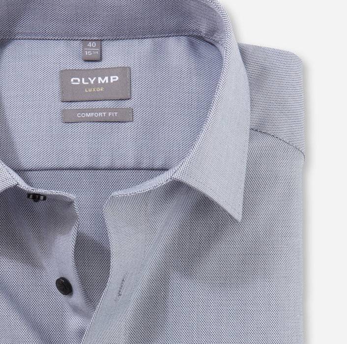 Oblymp LuxorBusinesshemd, comfort fit, New Kent, Silbergrau VIP-Rabatte