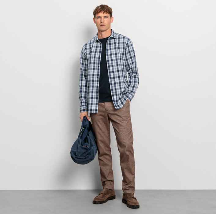 Oblymp CasualFreizeithemd, regular fit, Kent, Marine Clearance-Verkauf