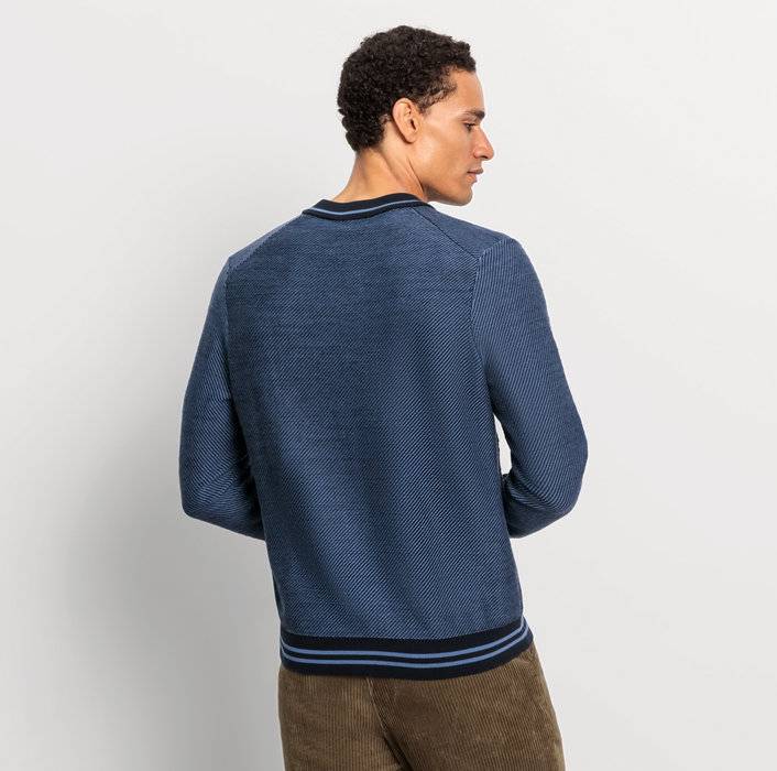 Oblymp Casual StrickPullover, Marine Kostenloser Versand international