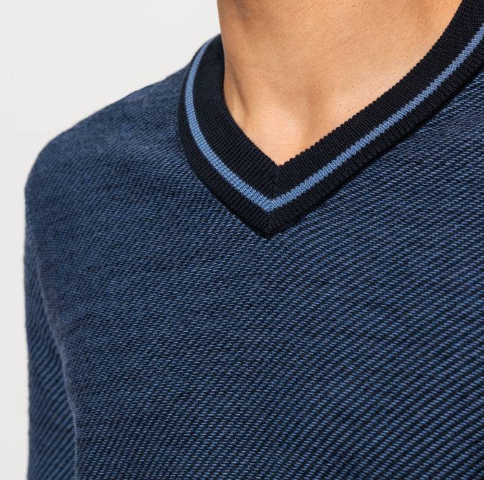 Oblymp Casual StrickPullover, Marine Kostenloser Versand international