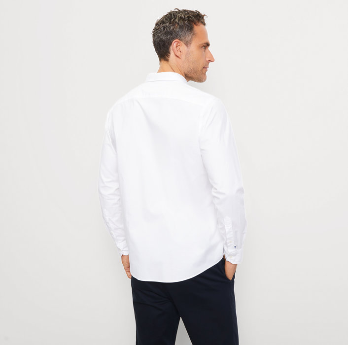 Oblymp Casual, Freizeithemd, regular fit, Button-down, Weiß Rabatte dieses Monats