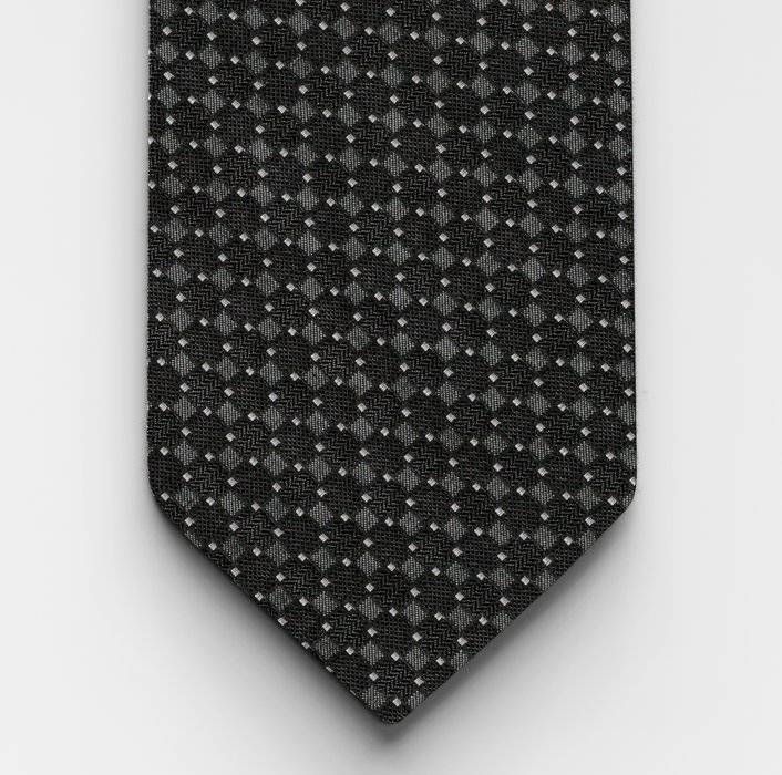 Oblymp Krawatte, slim 6,5 cm, Schwarz Lagerräumung