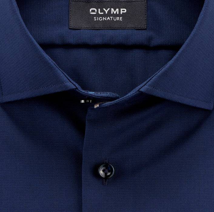 Oblymp SIGNATURE, Businesshemd, tailored fit, SIGNATURE Kent, Nachtblau Clearance-Verkauf