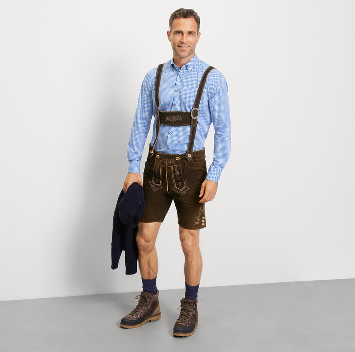 Oblymp Level Five, Businesshemd, body fit, Button-down, Royal Limitierter Zeitrabatt