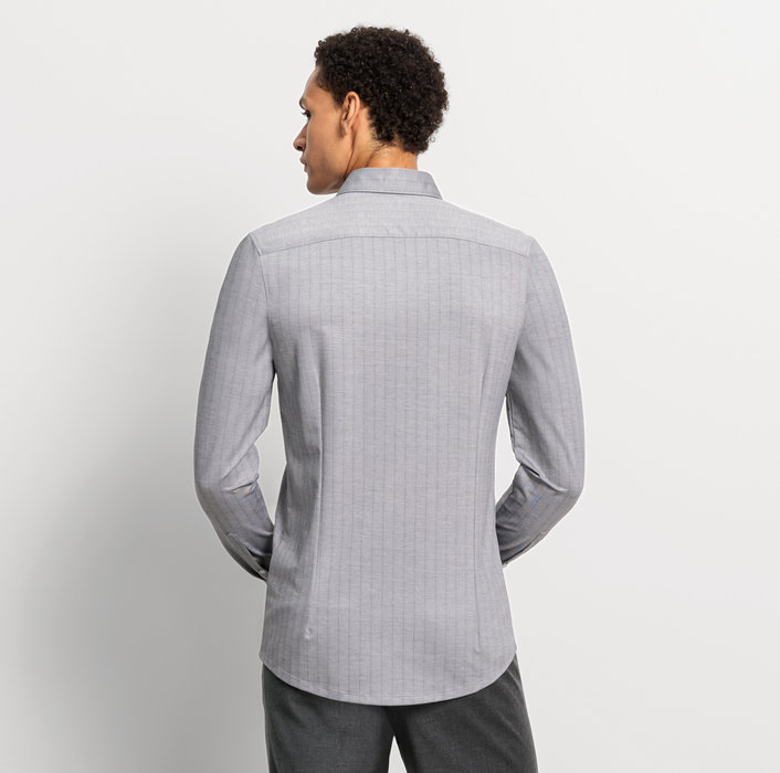Oblymp Level Five 24/Seven, Businesshemd, body fit, Modern Kent, Schwarz Begrenztes Angebot