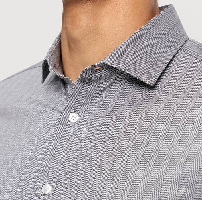 Oblymp Level Five 24/Seven, Businesshemd, body fit, Modern Kent, Schwarz Begrenztes Angebot