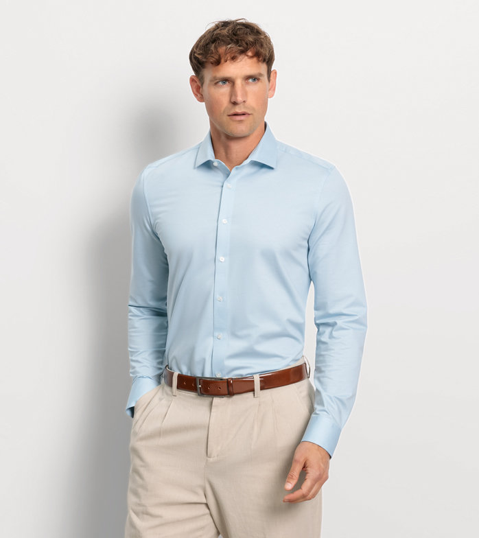 Oblymp Level Five 24/Seven, Businesshemd, body fit, Modern Kent, Bleu Top Angebot