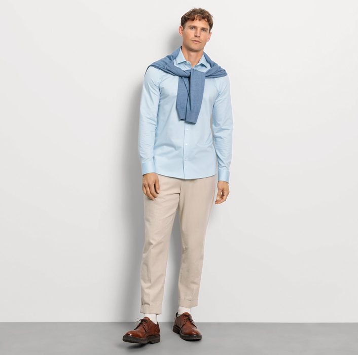 Oblymp Level Five 24/Seven, Businesshemd, body fit, Modern Kent, Bleu Top Angebot