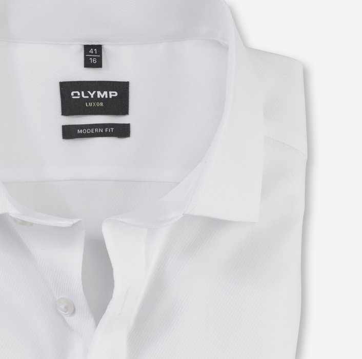 Oblymp Luxor, Businesshemd, modern fit, Global Kent, Weiß Letzte 3 Tage