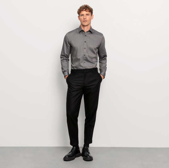 Oblymp No. Six, Businesshemd, super slim, New York Kent, Oliv Zeitbegrenzte Promotion