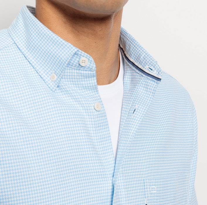 Oblymp Casual, Freizeithemd, regular fit, Button-down, Bleu Bis zu 60% Rabatt