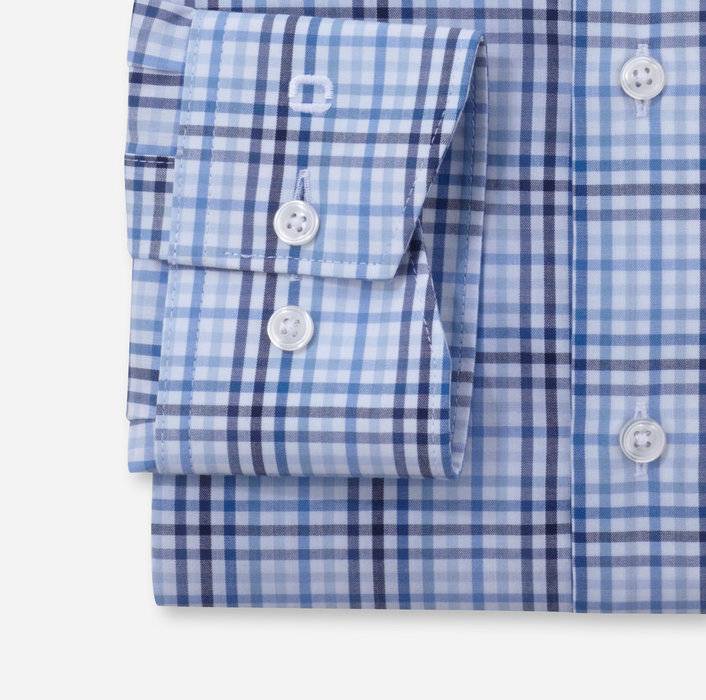 Oblymp Luxor 24/Seven, Businesshemd, modern fit, Global Kent, Bleu Hotsell
