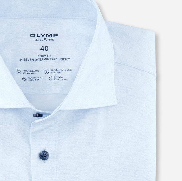 Oblymp Level Five 24/Seven, Businesshemd, body fit, Kent, Bleu Riesige Ersparnisse