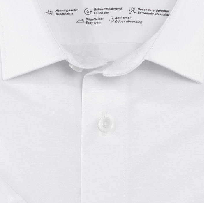 Oblymp Luxor 24/Seven, Businesshemd, modern fit, New Kent, Weiß Bis zu 50% Rabatt