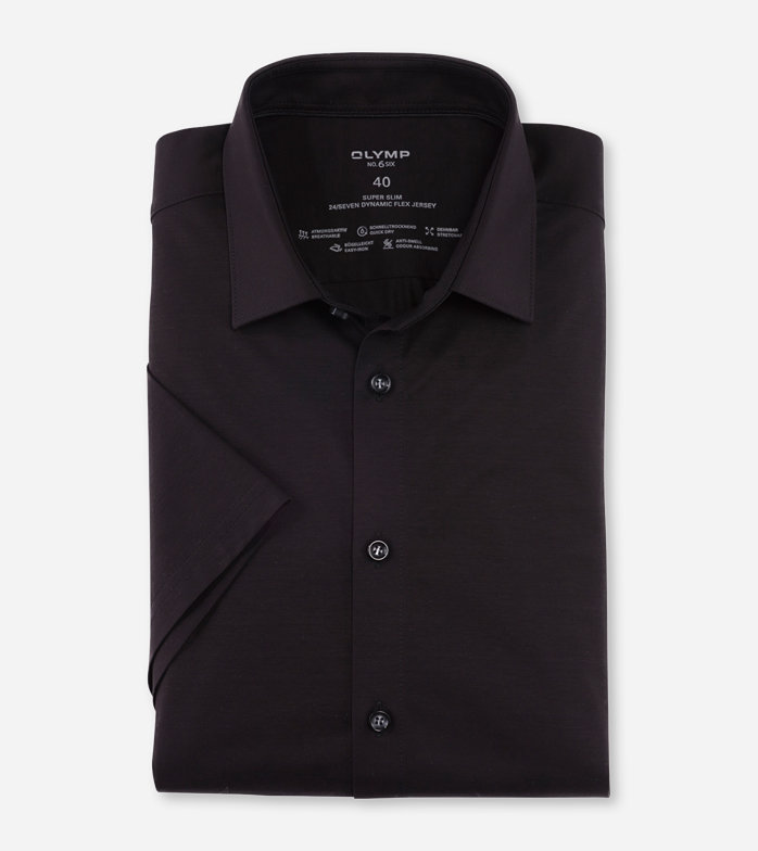 Oblymp No. Six 24/Seven, Businesshemd, super slim, Urban Kent, Schwarz 50% Rabatt mit kostenlosem Versand