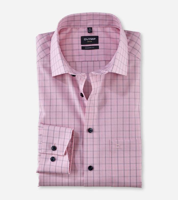 Oblymp Luxor, Businesshemd, modern fit, Global Kent, Hellrosé Online