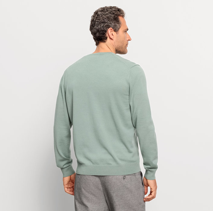 Oblymp Casual Strick, Pullover, Grau-Grün Fabrik Onlineshop